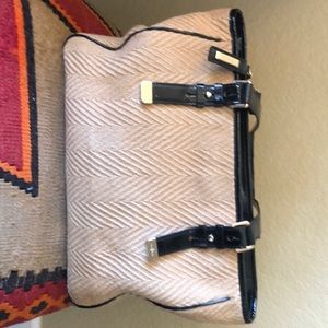 Cole Haan Straw/Patent Handbag